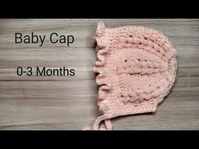 Baby cap crochet for 0-3 month woolen baby cap making crosia 2022