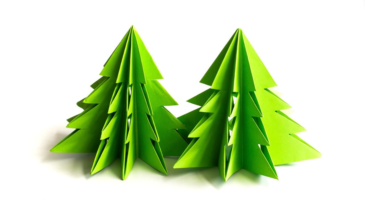 Cómo hacer un árbol de Navidad de papel