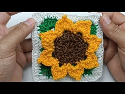 Como tejer GRANNY SQUARE  a crochet. EASY CROCHET : how to crochet a granny square