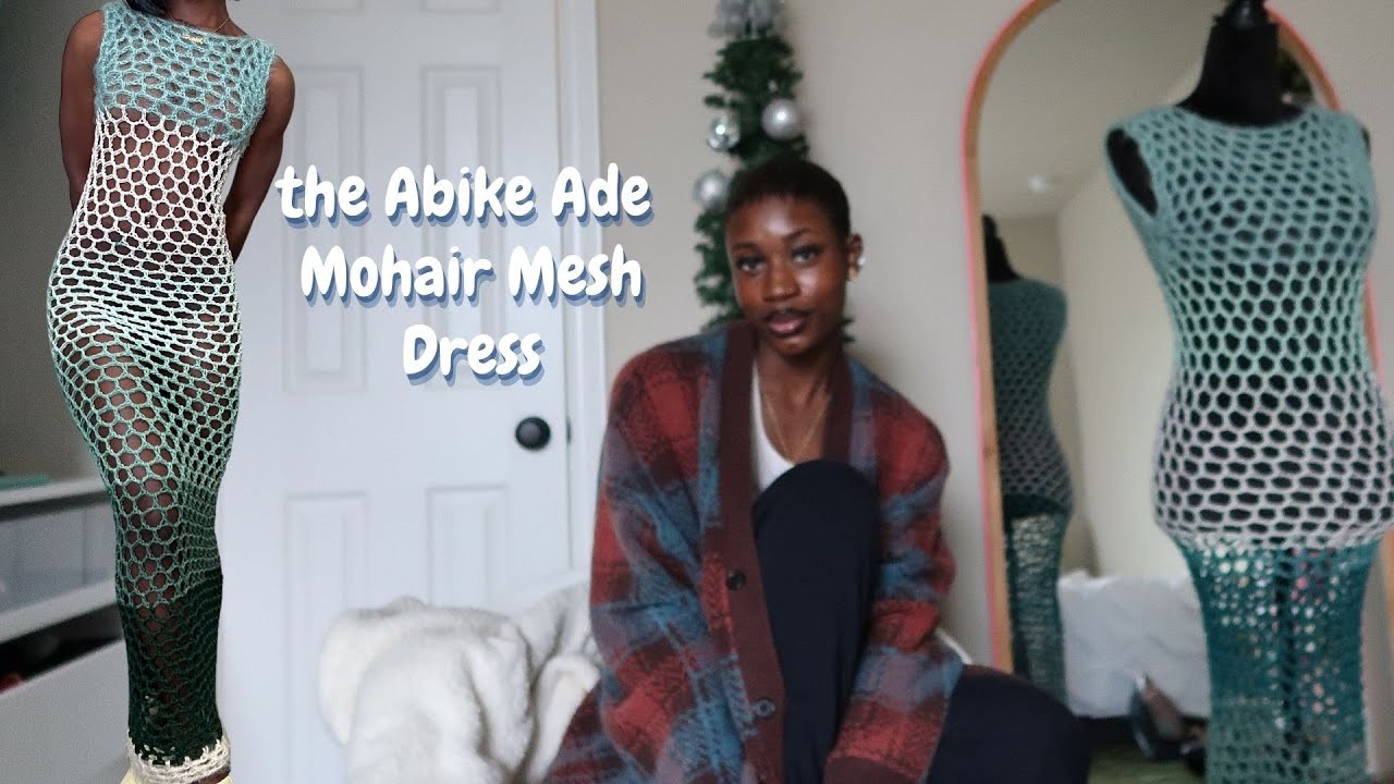 Crochet a mesh dress with me | itslewababy