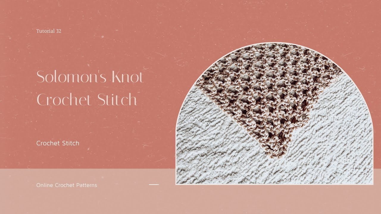 Crochet Stitch - Solomon's Knot Stitch - US Terms