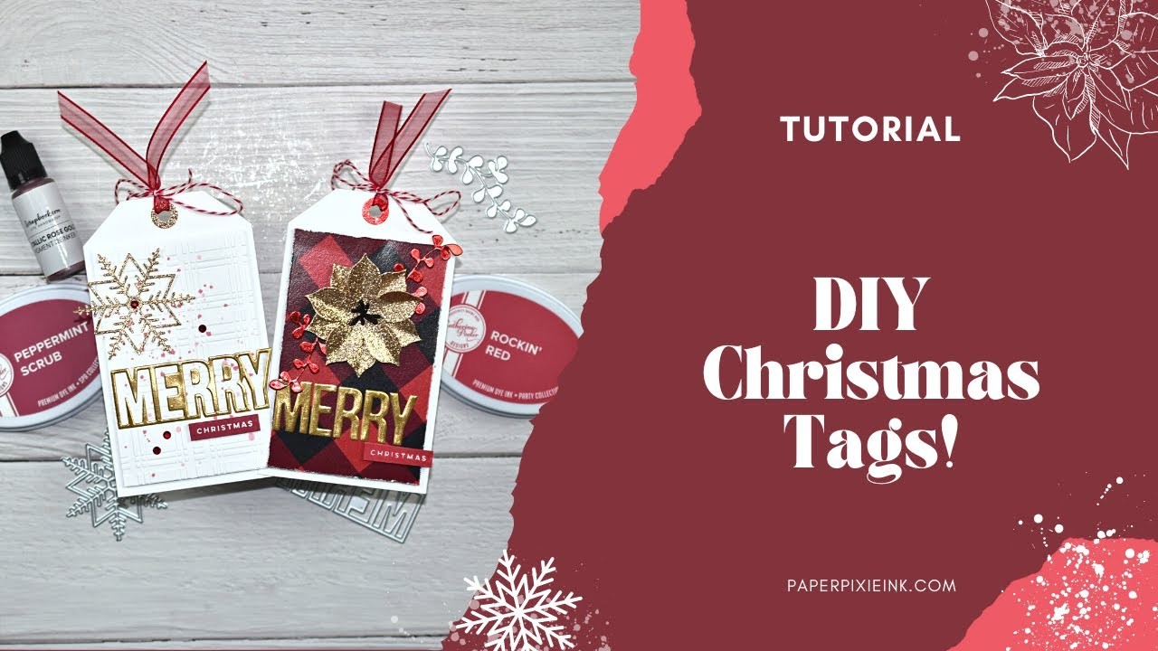 DIY Christmas Tags Tutorial!