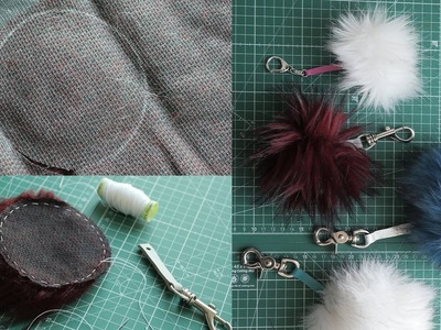 DIY Gifts: Plush Pom Pom Key Chain Using Faux Fur