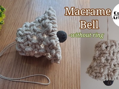 DIY Macrame Bell Without Ring | Macrame Bell Tutorial | Macrame Christmas Ornament Decoration