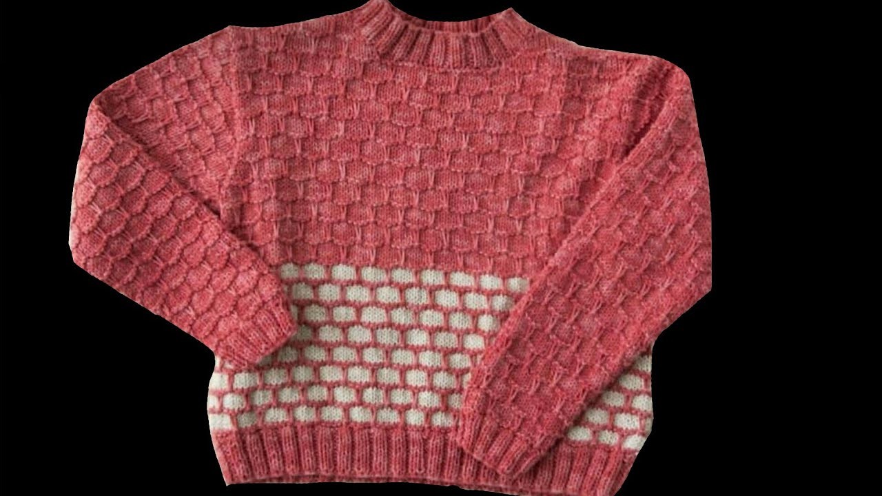 Double colour sweater design। two colours design for sweater। knitting pattern