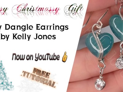 Earrings tutorial. Icy Dangle Earrings. Easy Christmas Gift!!
