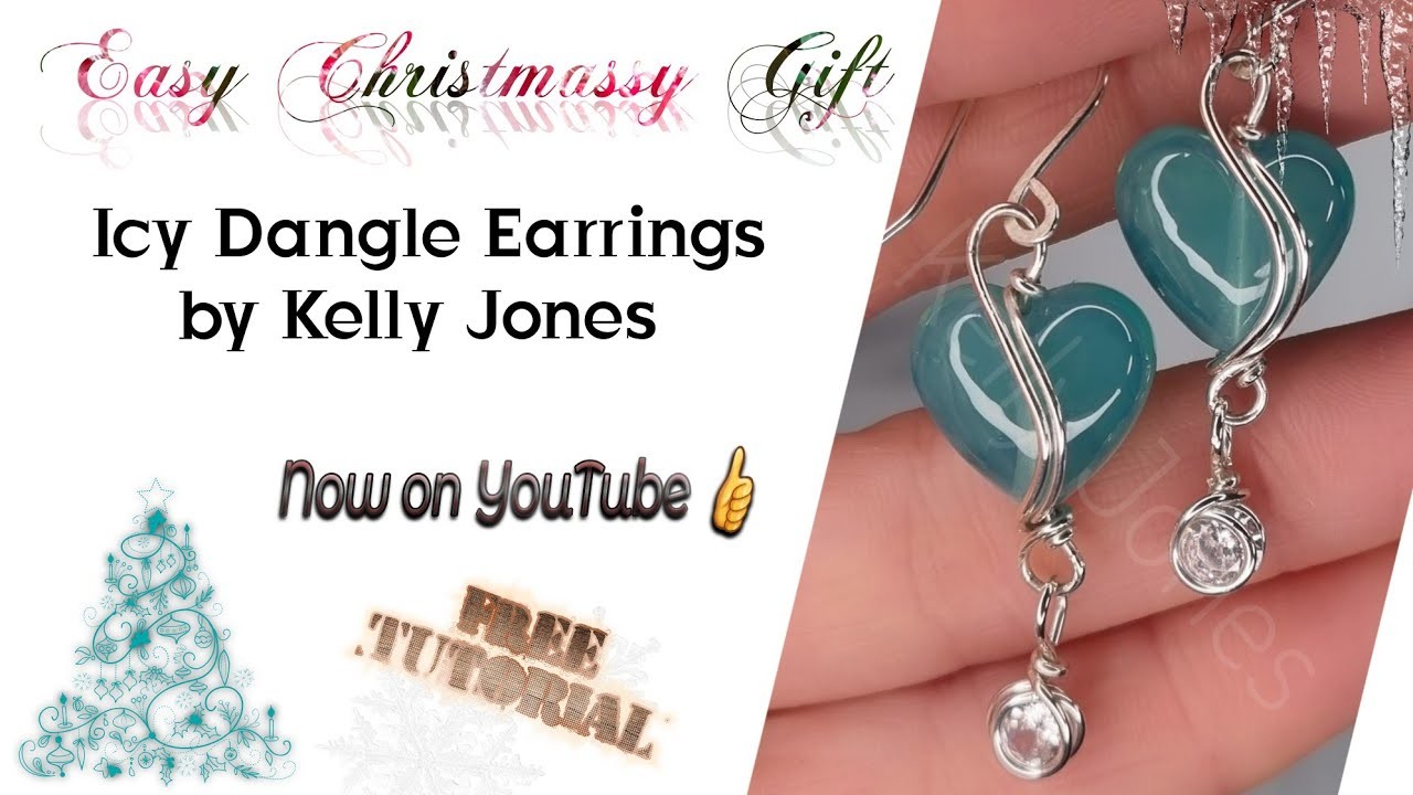 Earrings tutorial. Icy Dangle Earrings. Easy Christmas Gift!!