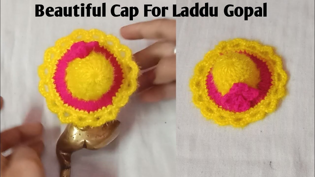 Easy And Beautiful Hat For Laddu Gopal | Kanhaji ki Cap Kaise Banaye | Laddu Gopal