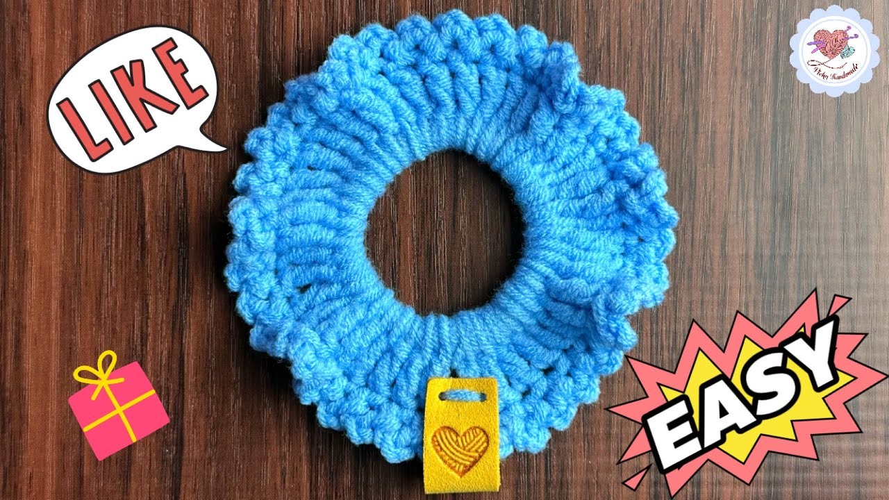 Easy Easy ???? Crochet  Scrunchies for Beginners . Crochet Tutorial