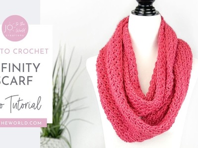 Easy Infinity Scarf Crochet Pattern | Crochet Infinity Scarf for Beginners