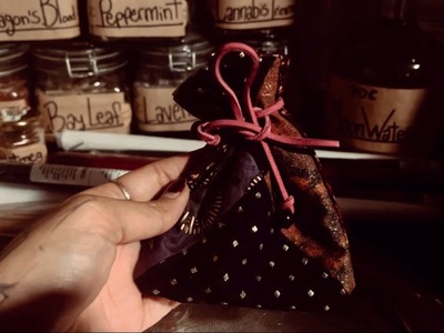 ????Hand Sewn Enchanted Quilt Spell Bag????