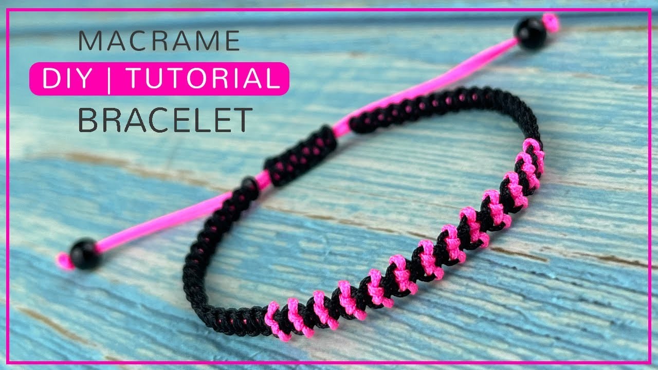 Handmade thread bracelet | DIY macrame bracelet step by step tutorial for beginners | Cute bracelet