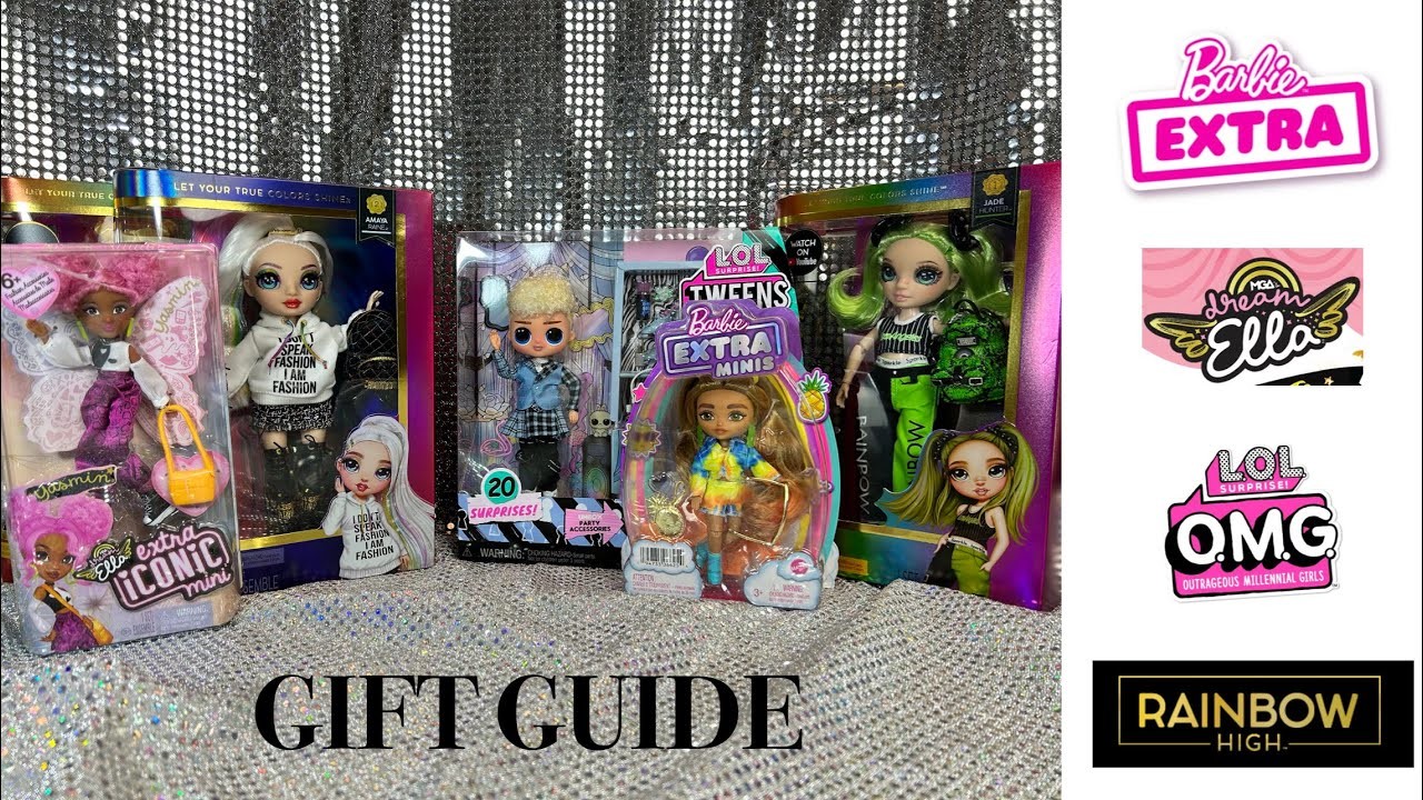 Holiday Doll Gift Guide: Barbie Extra Mini | LOL OMG Tween | Rainbow JR High | Dream Ella Mini