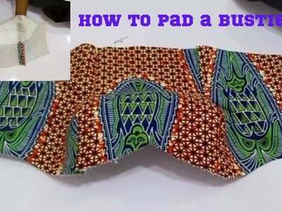 How i pad my bustier tube top || Easy step by step way of padding bustier blouse for beginners