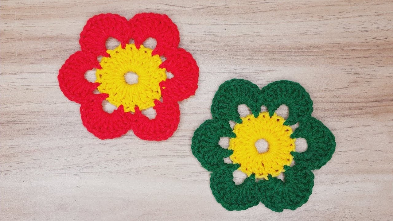 How to Crochet Flowers for Beginners Step by Step | Amazing Crochet Flower Pattern