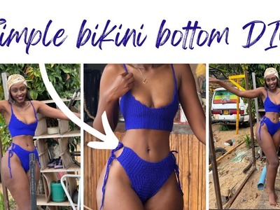 How to crochet simple bikini bottom