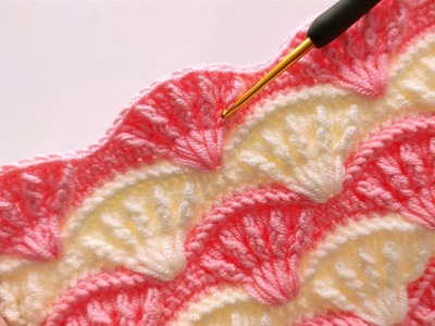 How to crochet ???? very easy baby blanket bedspread bag pattern