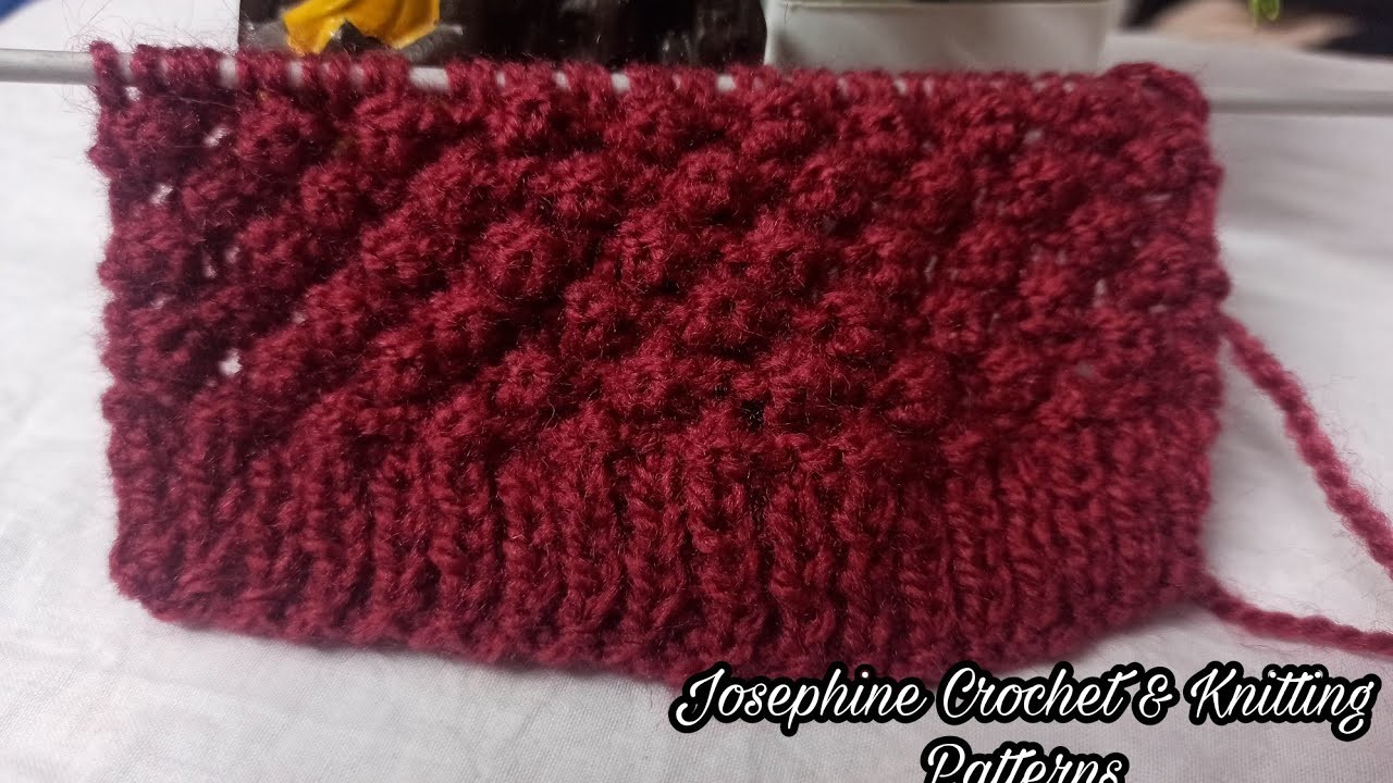 How to knit Raspberry Pattern Very Easy for Beginners ????????