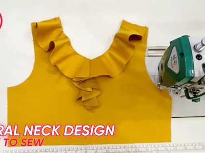 How to Make Beautiful Spiral Neck Design Easily | Sewing Tips & Techniques | SAI sewing for everyone