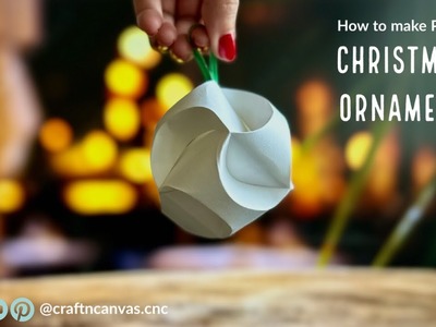 How to make paper Christmas Ornaments || D.I.Y