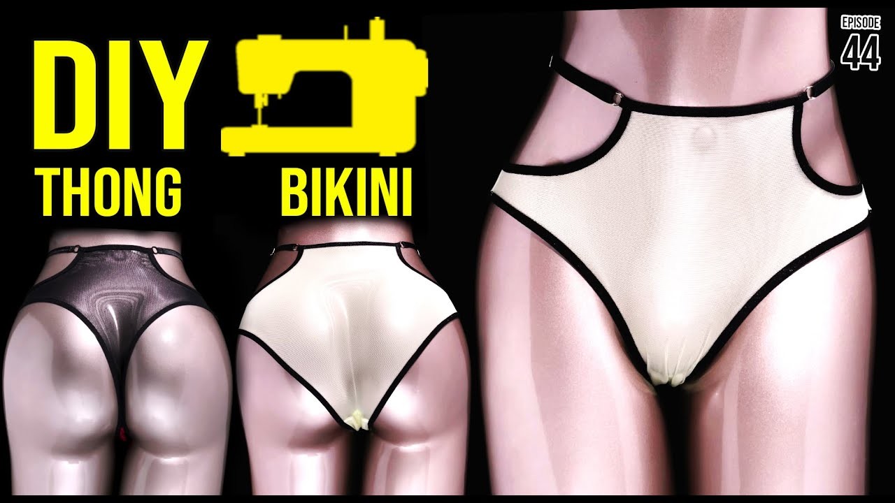 How To Sew Elegant Thong and Bikini Underwear | DIY Panties With Pattern | Easy Sewing Lingerie