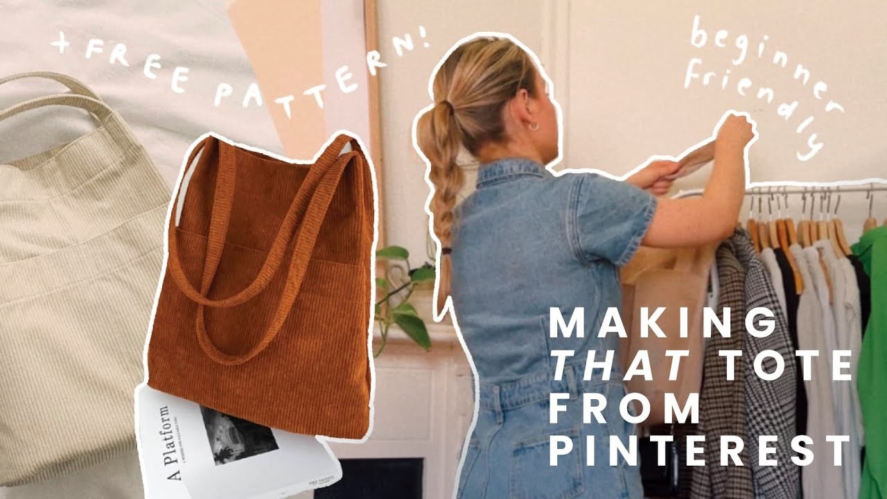 Making ~that~ Pinterest tote bag + free sewing pattern | Beginner friendly!