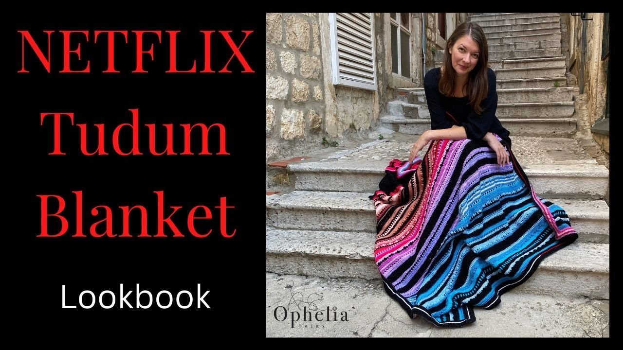 Netflix Inspired Intro Blanket. TUDUM BLANKET LOOKBOOK. Ophelia Talks Crochet