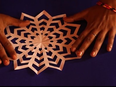 Paper cutting Snowflake for Christmas,#paper Christmas decoration#quality art and craft