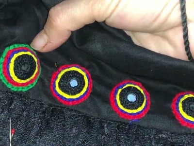 Rainbow Mirror Work| Beautiful embroidery | Rainbow Work
