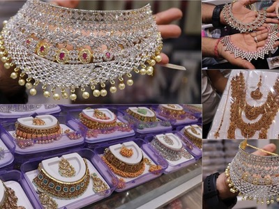Rs. 120 Choker Cheap and Best Immitation jewellery Necklace Temple Haram Muhurtham Bridal set