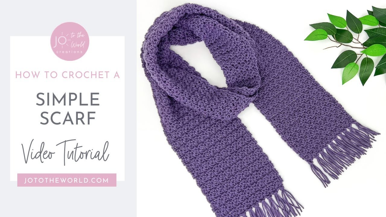 Simple Crochet Scarf for Women | Easy Scarf Crochet Pattern