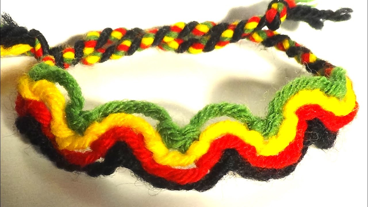 Single Peruvian Wave Friendship Bracelet DIY Tutorial