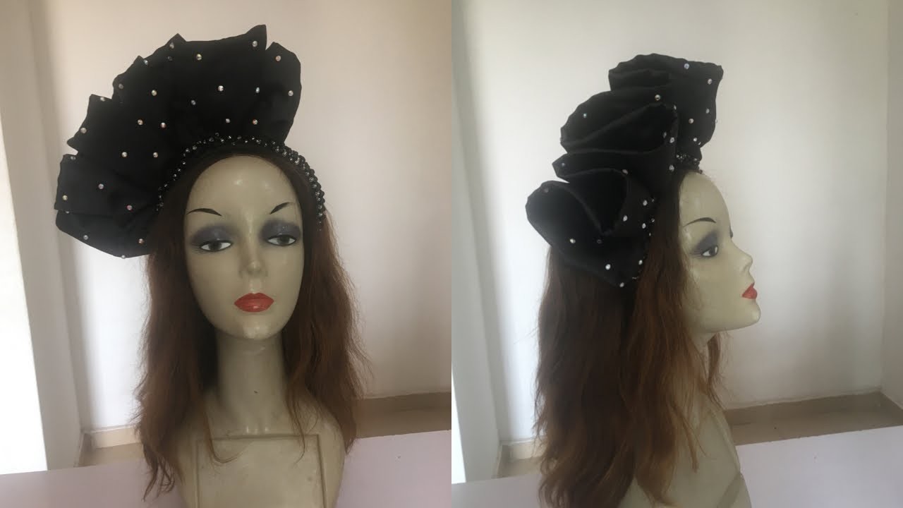 STEP BY STEP TUTORIAL ON HOW TO MAKE THE TRENDY SATIN PLEATED BEADED HEADBAND