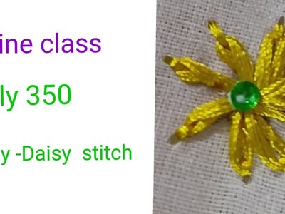 Tutorial 21 : Aari work Lazy- Daisy Stitch