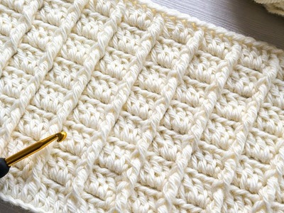 VERY EASY Crochet Pattern for Beginners! ???? ✅ Wonderful Crochet Stitch for Baby Blankets and Bags