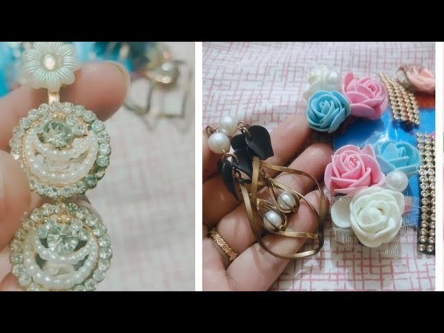 Waist material se bnaye cute hairpin #handmadehair accessories #craft