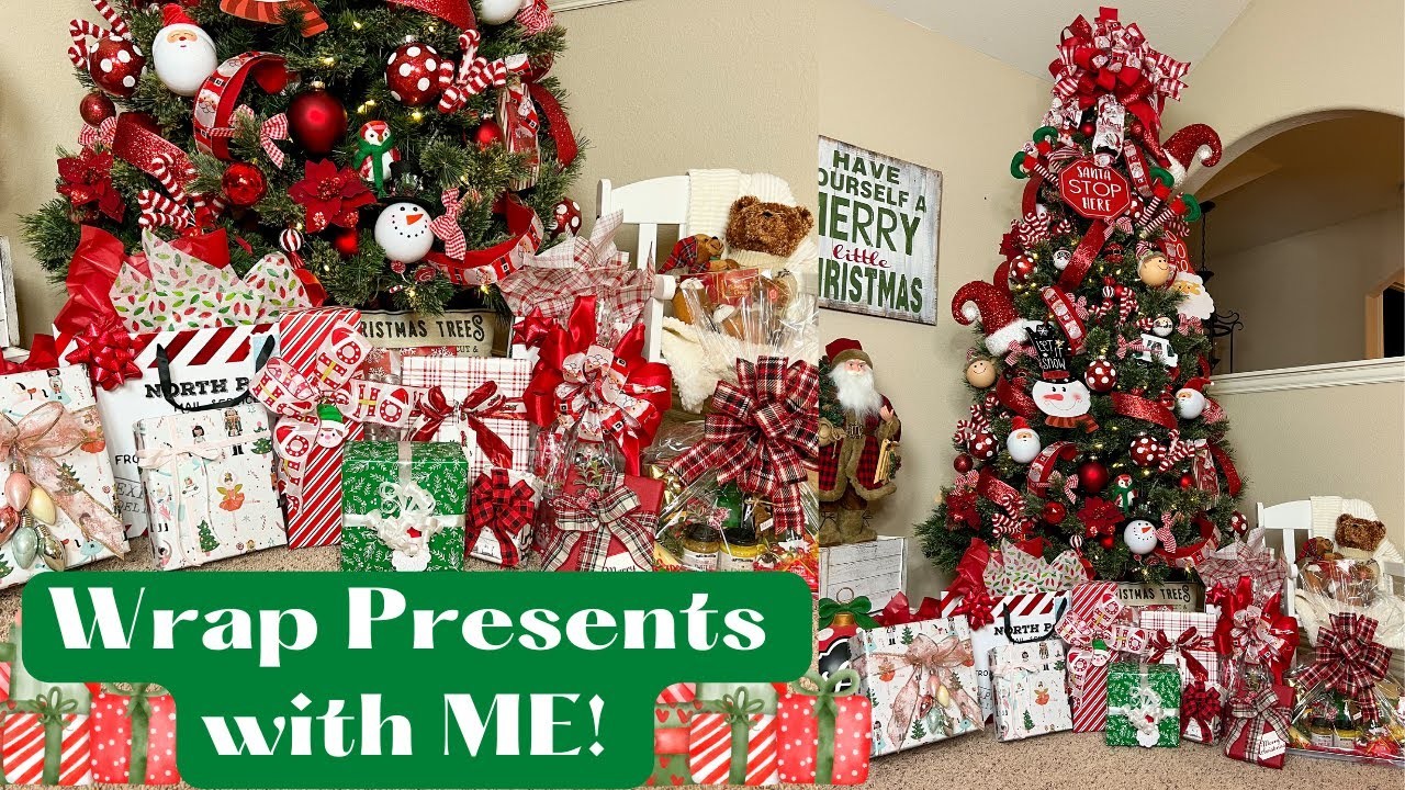 Wrap Christmas presents with me!