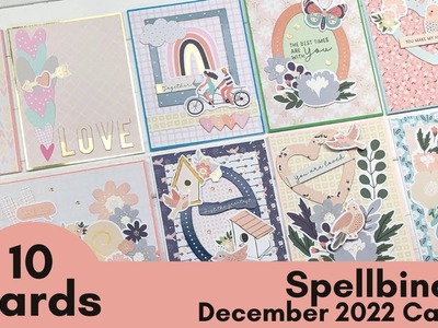 10 Cards | Spellbinders December 2022 Card Kit | Love Grows Here