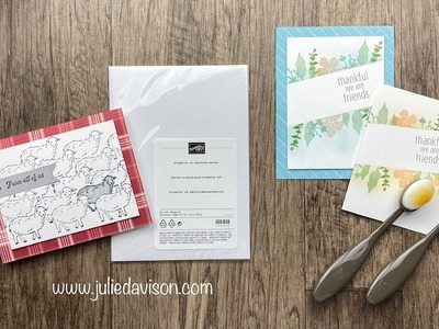 12 Days of Christmas: Day 6 Gift Reveal + Stampin' Up! Day at the Farm Sneak Peek + Masking Paper