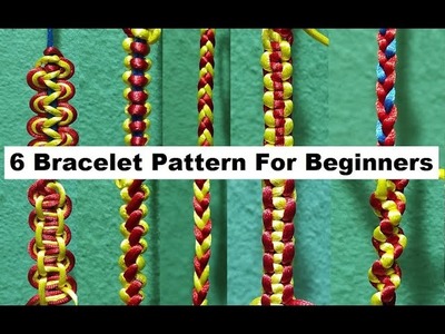 6 Easy Rope Bracelet Pattern For Beginners - Easy Macrame - Easy DIY Rope Bracelet
