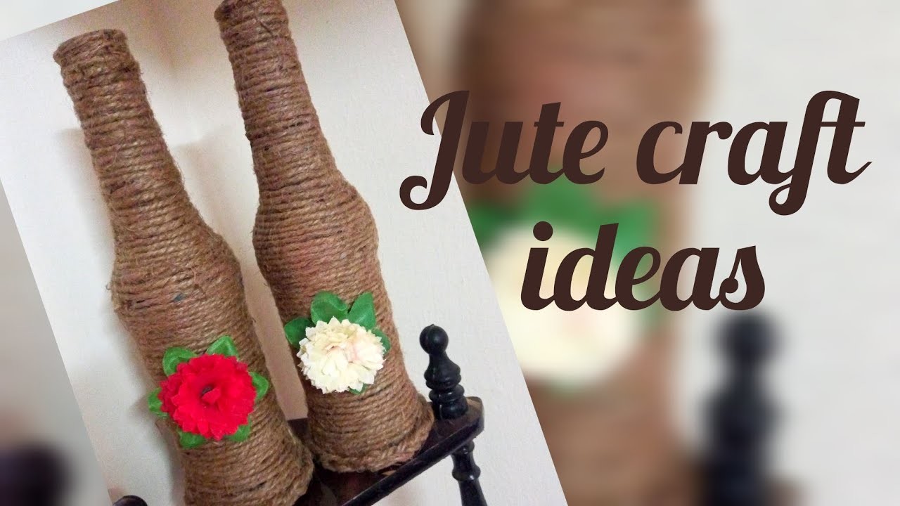 Best out of waste ideas | jute craft ideas | bottle decoration | easy craft and decore ideas