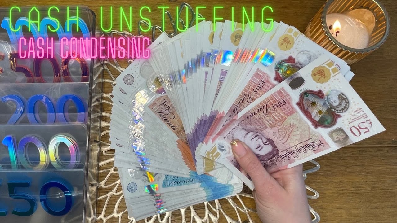 CASH UNSTUFFING | CASH CONDENSING | HOW MUCH AM I TAKING BACK TO THE BANK? | UK CASH STUFFING
