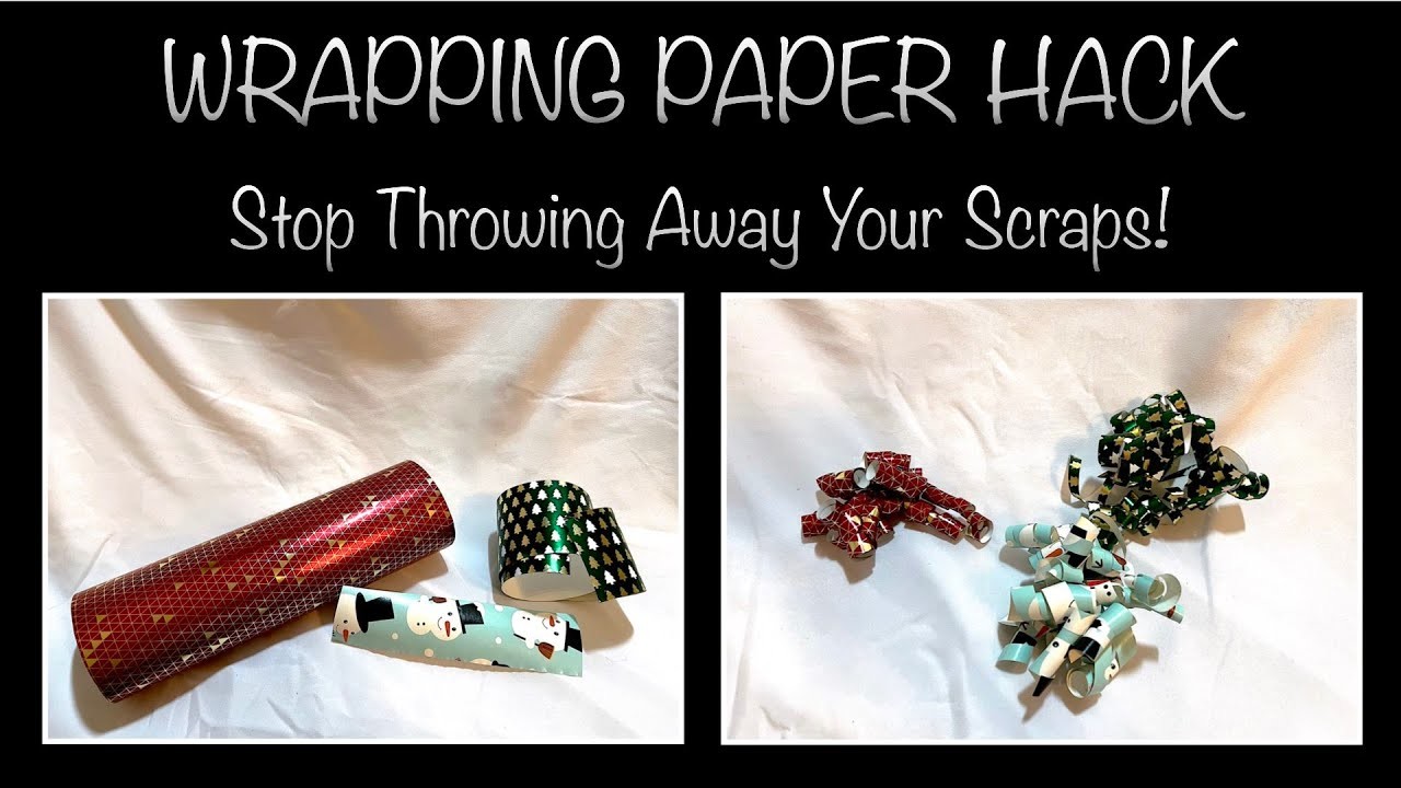 Christmas Hack | What to Do with Your Scrap Wrapping Paper