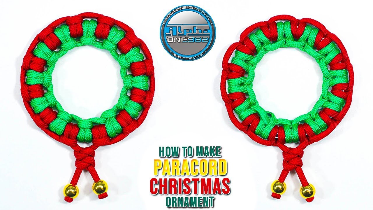 Christmas Wreath Paracord Decoration Macrame Knot Tutorial