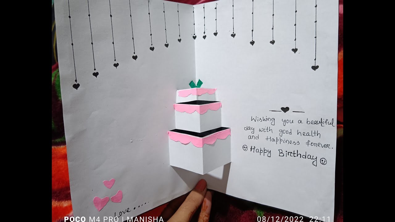 DIY-3D Birthday card | pop-up birthday card |Special birthday card|Easy cake card