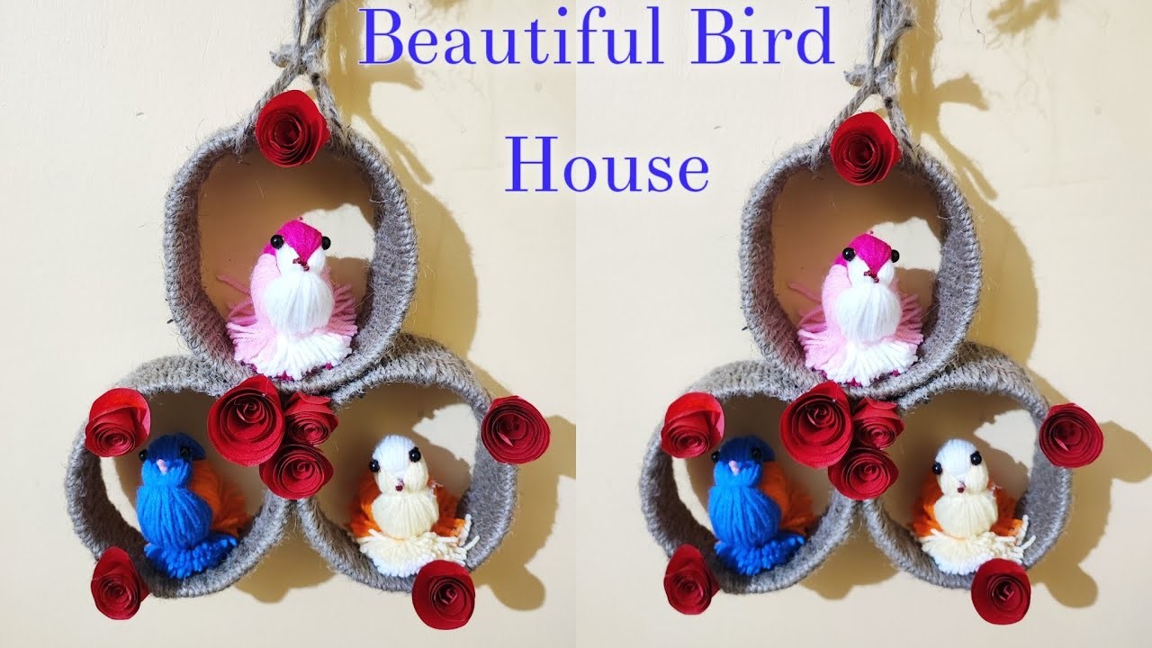 DIY Beautiful Bird House With Jute | Home Decoration Ideas Handmade | Jute Craft Ideas |