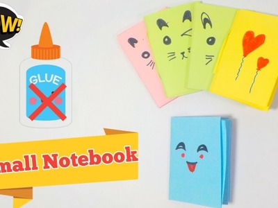 DIY Small Notebook without glue | method of making a mini notebook without glue | mini notebook