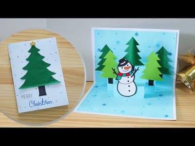 Easy and Beautiful Pop-up Christmas Gift Ideas.DIY Paper gift card. Handmade Christmas Card