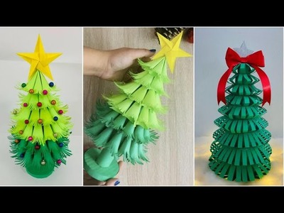 How To Make 3D Paper Christmas Tree | DIY Christmas Tree craft