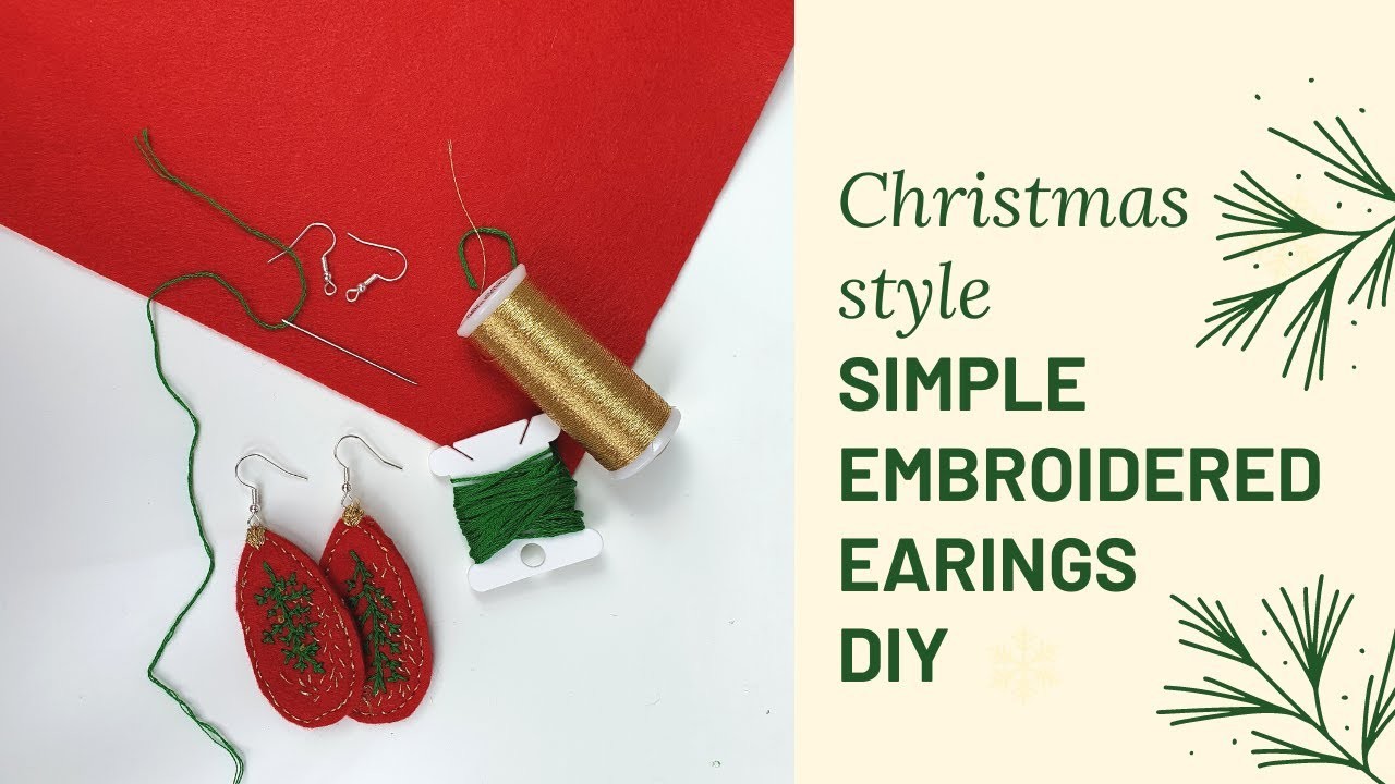 How to make beautiful handmade earrings for the present? Slow fashion simple DIY!!!